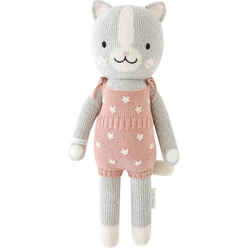 cuddle+kind Mini Daisy the Kitten Stuffed Animal in Pink at Nordstrom | Nordstrom