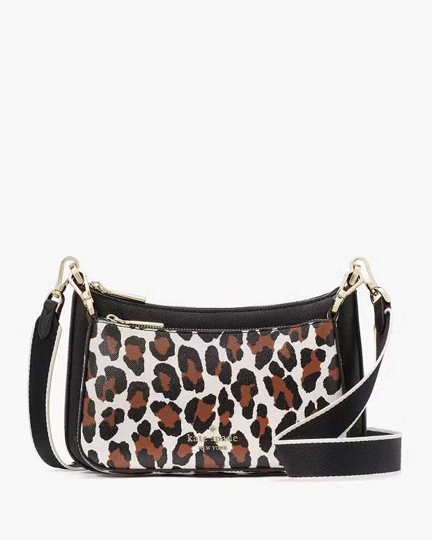 Duet Leopard Small Crossbody | Kate Spade Outlet