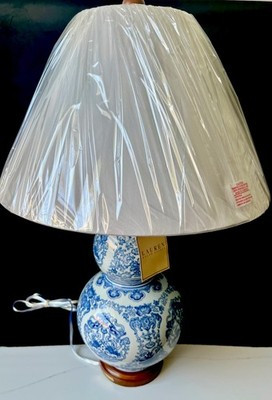 NWT Ralph Lauren 27” Two Koi Blue And White Lamp | eBay US