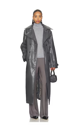 Hutson Trench in Charcoal | Revolve Clothing (Global)