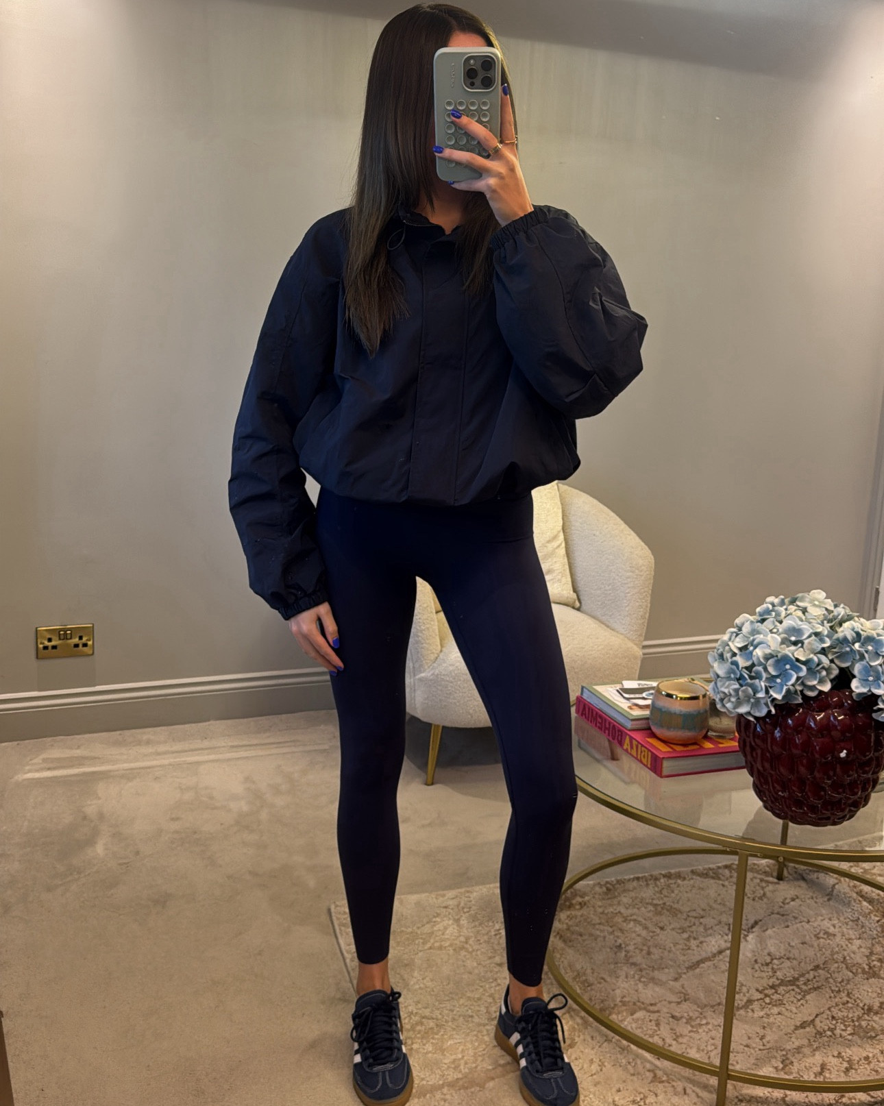 Navy. Navy outfit. Gymwear. Gym set. Gym leggings. Sports bra. H&M. H&M move. ASOS. Jacket. Sports jacket. Waterproof jacket. Bomber jacket. Adidas. Adidas trainers. Sporty and rich  

#LTKautumn #LTKstyletip #LTKuk