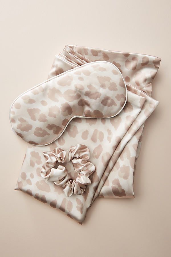 KITSCH Satin Beauty Sleep Set By KITSCH in Beige Size ALL | Anthropologie (US)