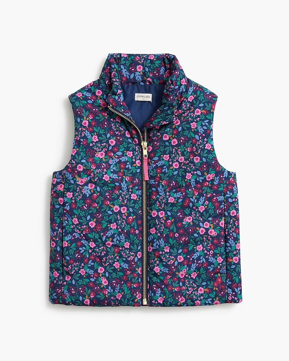 Girls' printed puffer vest | J.Crew Factory