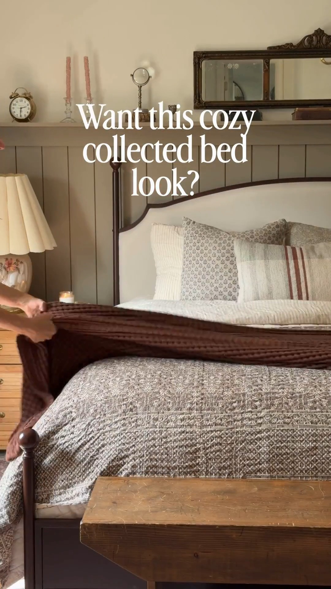 The cozy, collected bed of my dreams 🤎 I love how the mix of textures, patterns, and layers makes it feel collected over time instead of perfectly matched.

#LTKHome #LTKSaleAlert #LTKdayinmylife