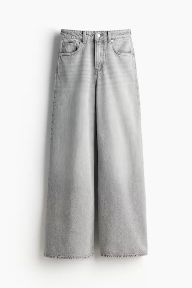 H & M - Weite Jeans - Grau - Damen | H&M (DE, AT, CH, NL, FI)