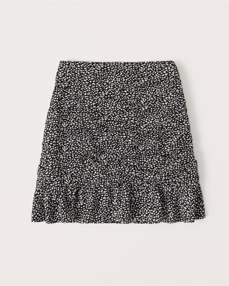 Ruched Mini Skirt | Abercrombie & Fitch (US)
