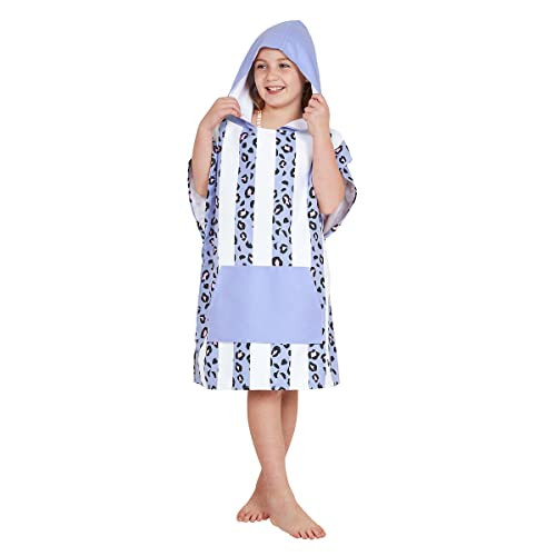 Dock & Bay Poncho with Hood - for Kids - Super Absorbent, Quick Dry - Includes Bag - Kids - Lively Leopard, Small (Age 4-7) | Amazon (US)