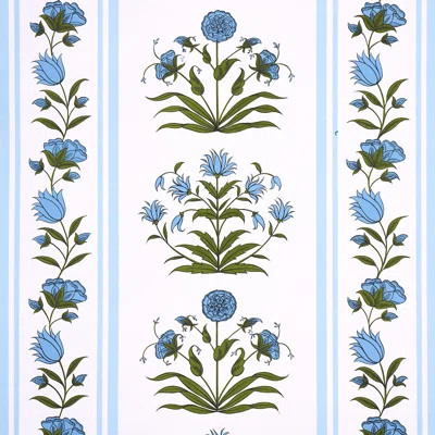 Schumacher x Marie-Anne Oudejans Poppy Stripes Wallpaper | Perigold