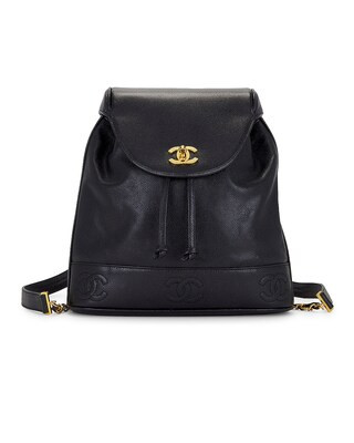 Chanel Vintage Caviar Triple CC Backpack | FWRD 