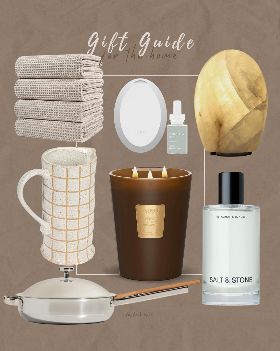A cozy home gift guide. From plush towels to a chic candle, this collection has everything you need to create a relaxing home atmosphere. #giftguide #giftsforher #founditonamazon #cozygiftsforher 

#LTKCyberWeek #LTKGiftGuide #LTKHoliday