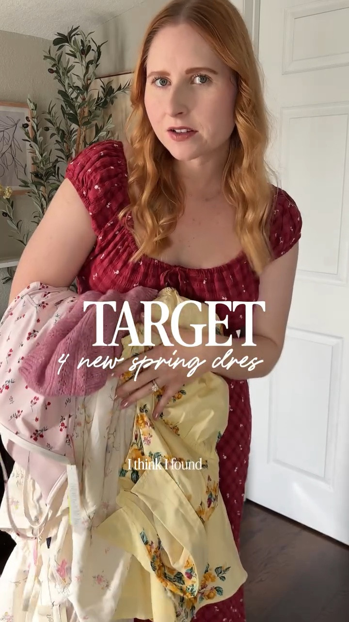  4 spring dresses from Target that had me like 😮🫶💯

📌 Make sure to BE F0LL0WING me @affordablebyamandablog  to receive 📥 from me on this reel and more!! 

Size M in all of these @target spring finds. 💗✨
Say: DRESSES 👇🏻 to shop these outfits 🛒🛍️

Outfit ideas • spring outfits • spring dresses • spring fashion at Target • Target style • target dresses • target try on haul, target try on, target dresses for spring 2026, floral dress, floral activewear, girly active wear, target spring style inspo, target style women, #targetfind #target2026 #targethaul #targetdresses #girlyoutfits

#LTKMidsize #LTKootd #LTKValentine