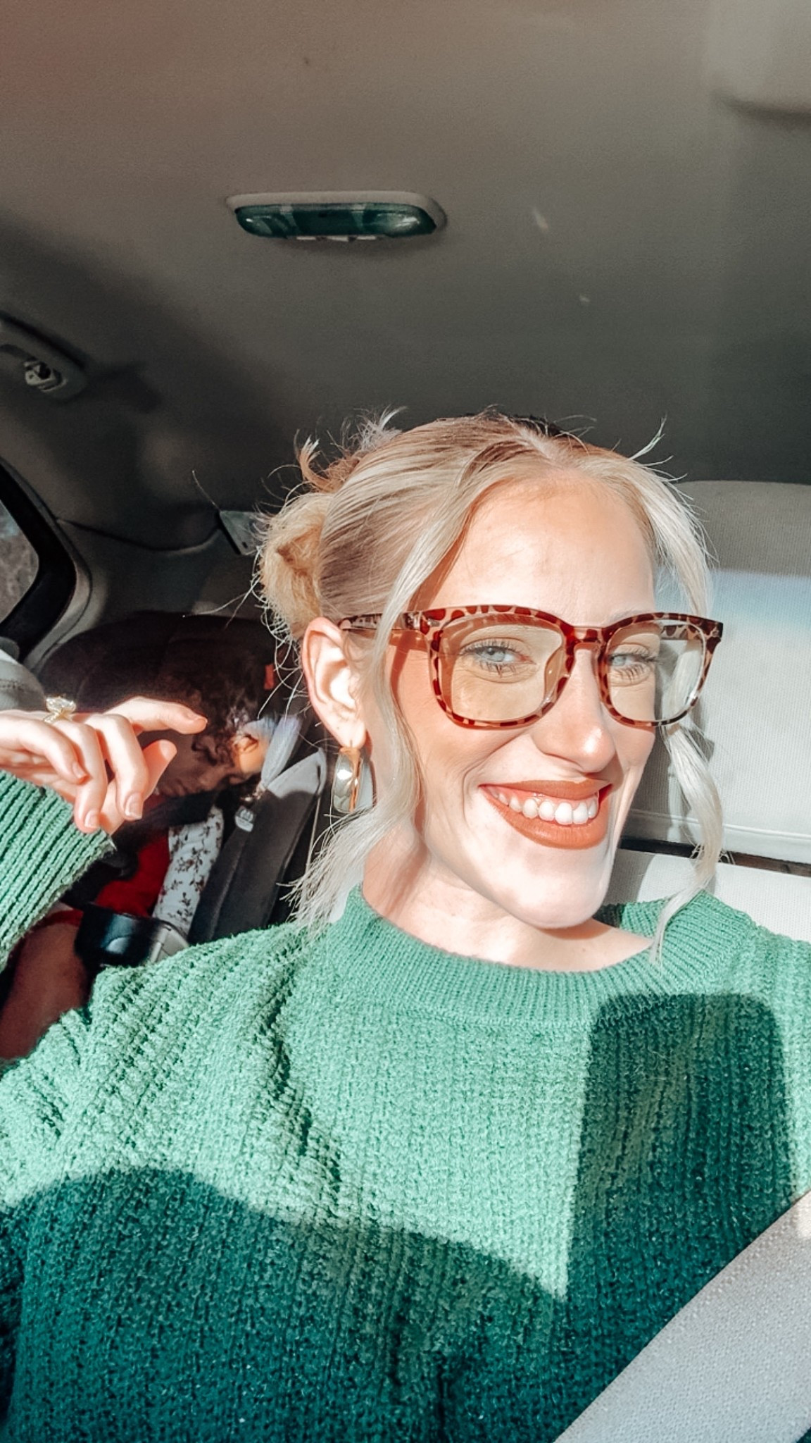 My “fake” glasses😊! They’re actually not fake glasses but they are blue light glasses, honestly I have noticed a huge difference especially at night when it comes to being on my phone and using these, def less headaches! 

#LTKFindsUnder50 #LTKSeasonal #LTKBeauty