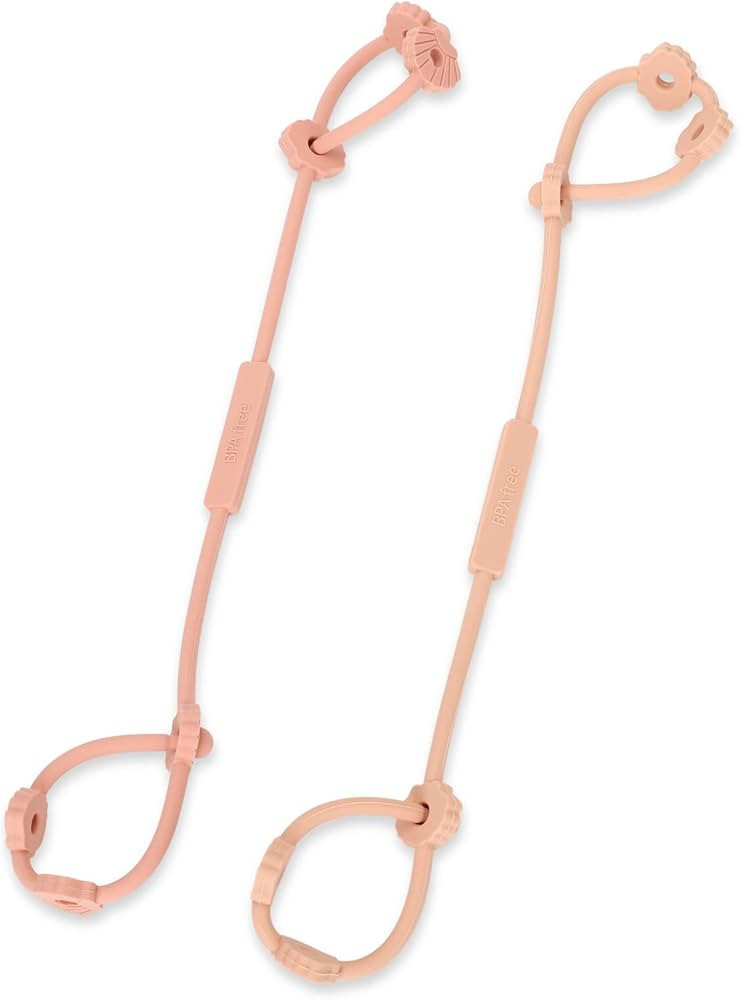 Toy Safety Straps, Socub Silicone Adjustable Baby Pacifier Teether Straps, 2pcs Toddler Toy Bottl... | Amazon (US)