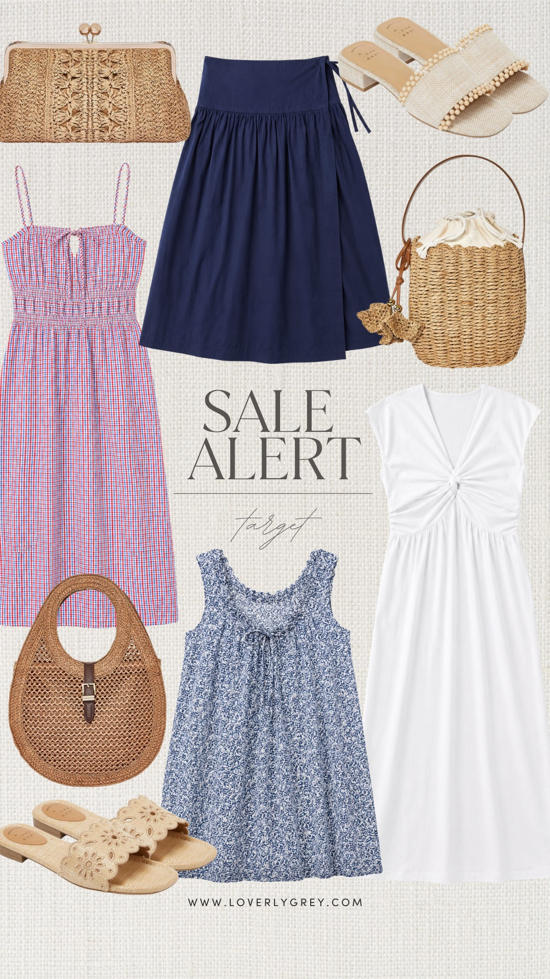 Target is currently running a sale! Dresses and skirts are 40% off! 👏🏼 Also, these are two of my favorite pair of sandals from this year!

Loverly Grey, Target sale, Target finds, summer dress, july 4th outfit inspo, gingham dress, sandals, straw bag 

 #LTKSeasonal #LTKSaleAlert