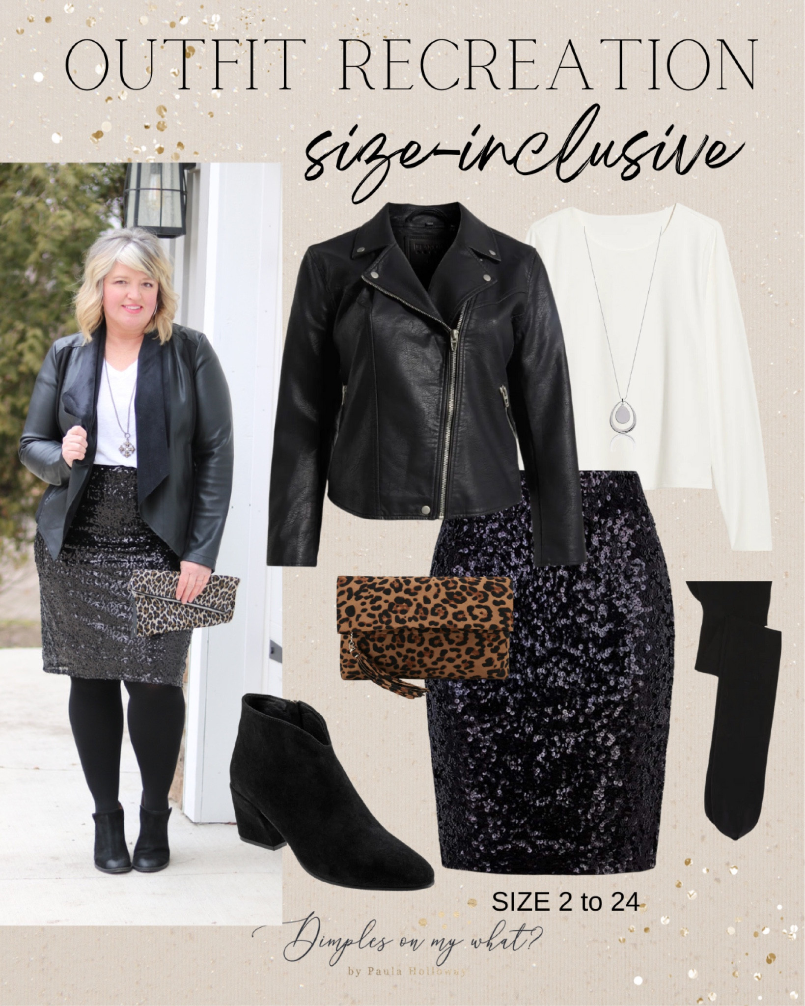 Recreating my holiday sequin skirt outfit with size inclusive pieces and a super comfortable pair of $20 @Walmart sneakers. A size inclusive holiday outfit you can wear for thanksgiving a beyond. 

#midsizethanksgivingoutfit #plussizethanksgivingoutfit #sizeinclusivehidayoutfit #thanksgivingoutfit #plussizethanksgivingoutfit


#liketkit #LTKplussize #LTKHoliday #LTKSeasonal
