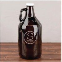 Beer Growler, Personalized, Family Name Established, Wedding Decor, Party Gift, Housewarming Gift, Glassware, Barware | Etsy (US)