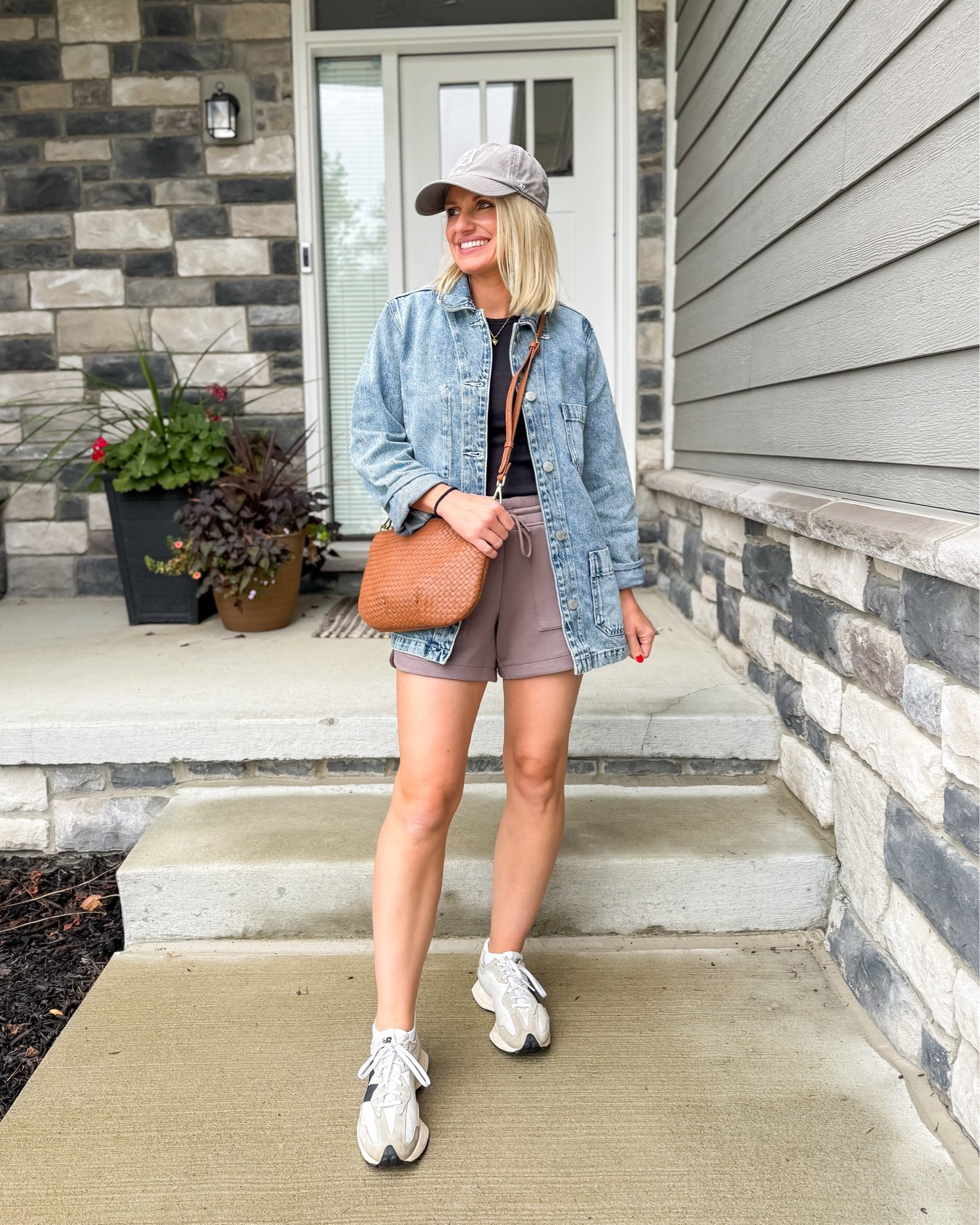 I love this chore jacket for fall! I wore it casually last week with these shorts. 
Jacket- xs
Shorts- xs
Tank top- small

#LTKootd #LTKOver40 #LTKPetite