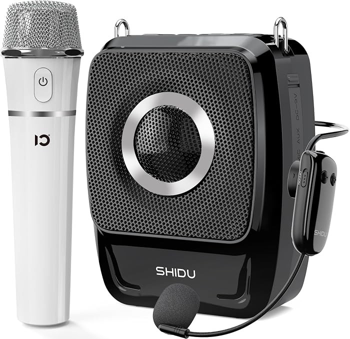 SHIDU 35W Voice Amplifier with Wireless Microphone (Handheld & Headset),Bluetooth Portable Megaph... | Amazon (US)