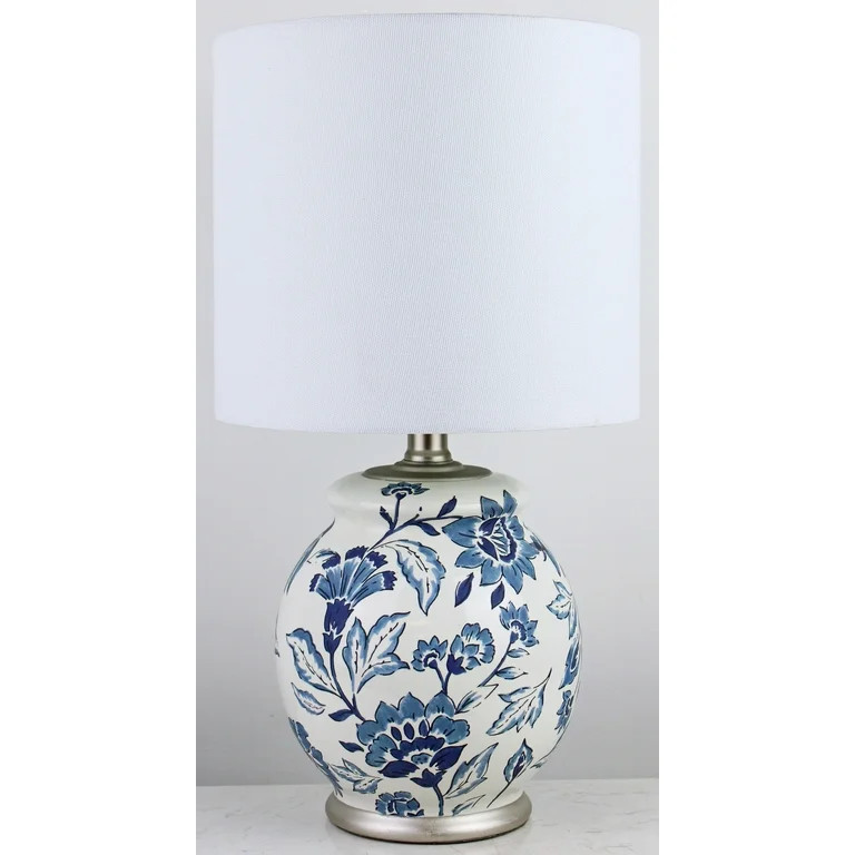 BHG Floral Ceramic Lamp with Shade | Walmart (US)