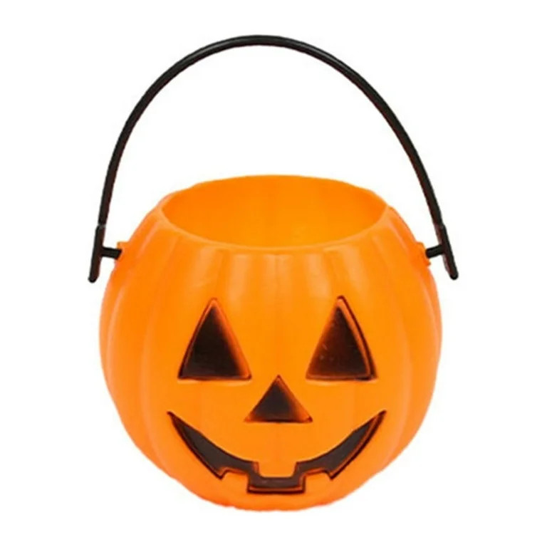 Qxpztk 6pcs Halloween Pumpkin Bucket Candy Bucket Trick or Treat Bucket JackoLantern Pail Hallowe... | Walmart (US)