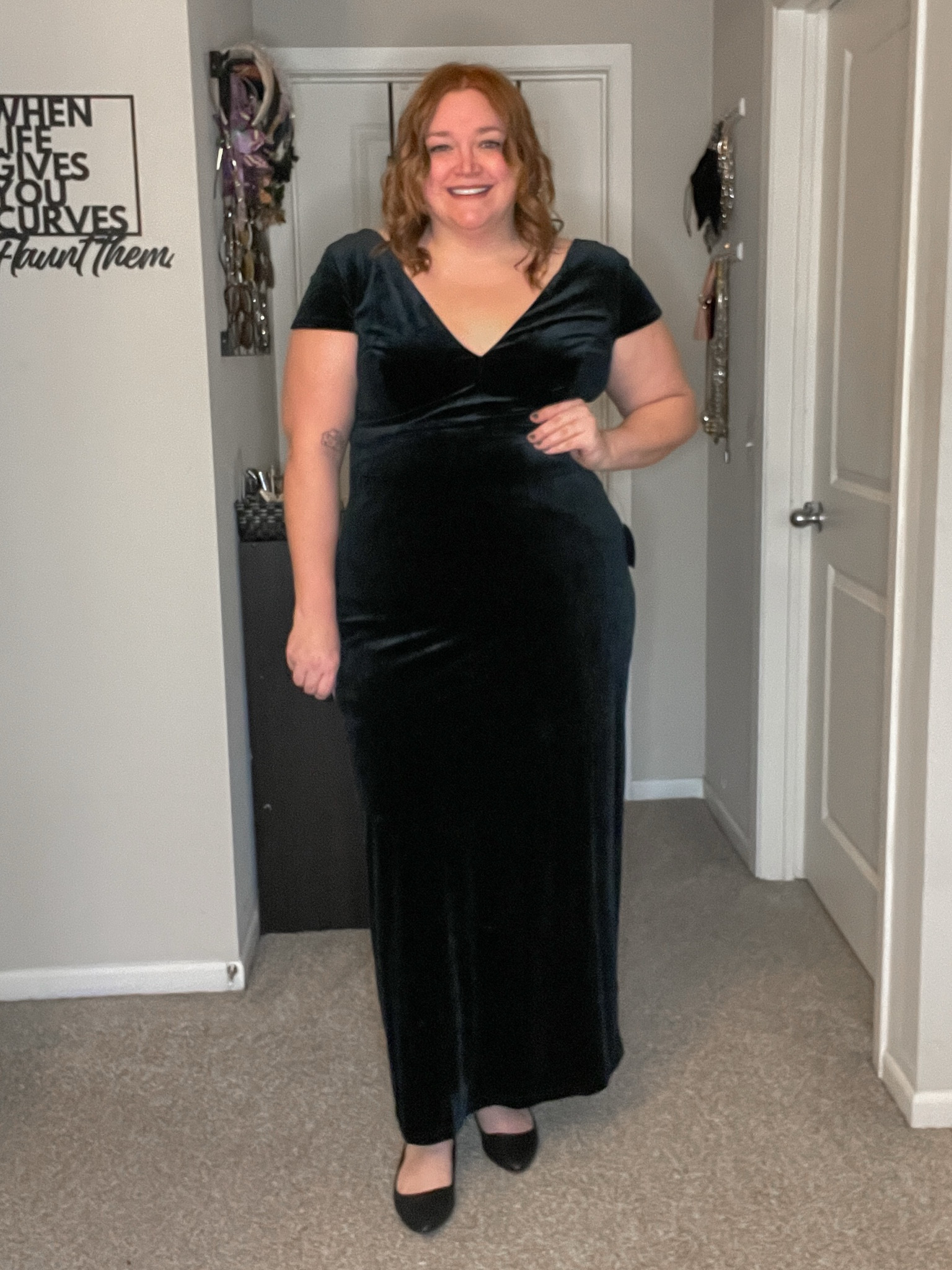 Wedding guest dress. Wearing the 2X as a US 

*it’s not completely zipped in the back. I couldn’t reach 🫣

#LTKFindsUnder100 #LTKWedding #LTKPlusSize