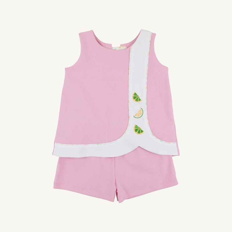 Tilly Snap Set (Shorts) - Pier Party Pink & Citrus Style | The Beaufort Bonnet Company