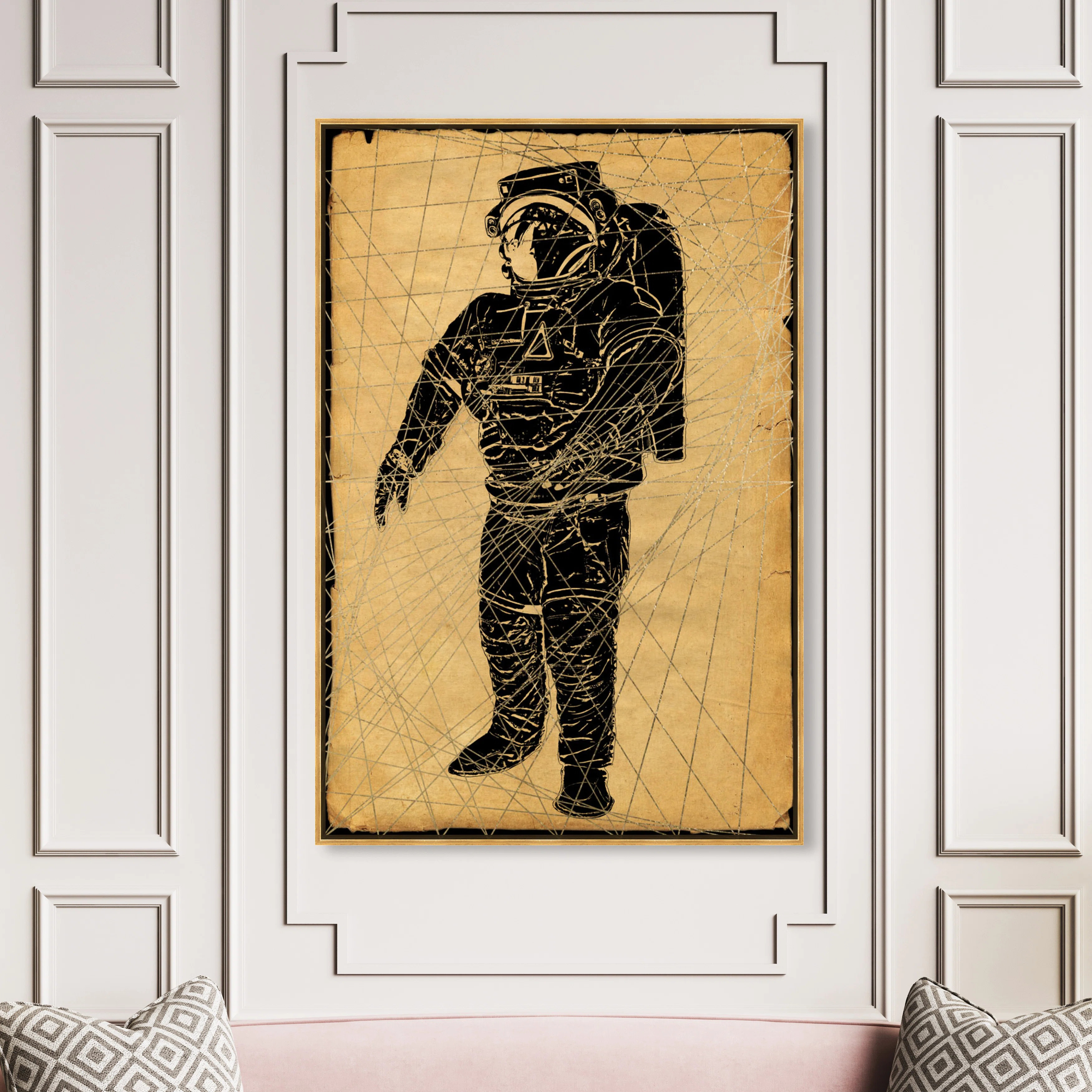 Art Remedy Astronomy and Space Spaceman Print Astronaut - Painting Print on Canvas | Wayfair | Wayfair North America