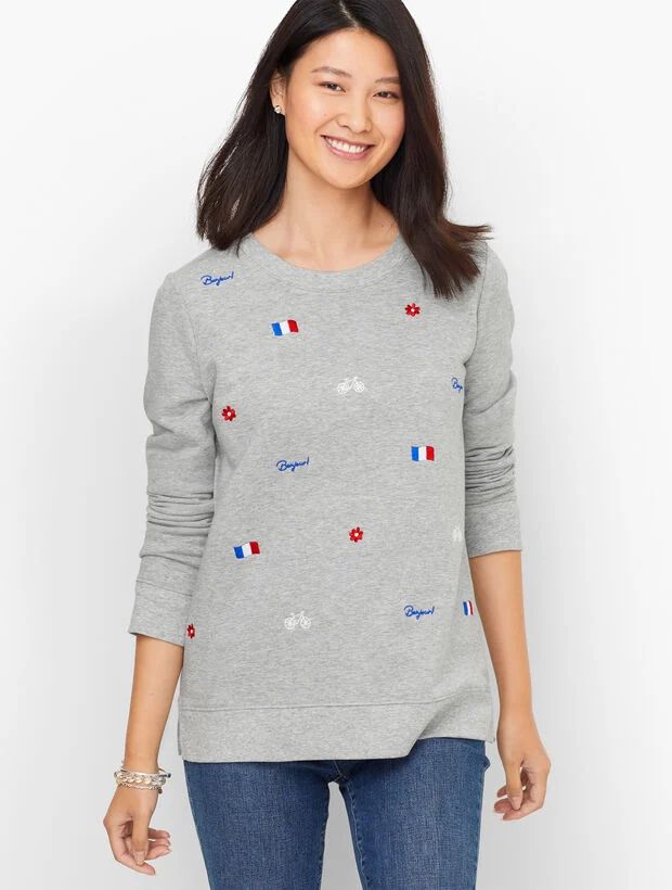 Embroidered Pullover - French Icons | Talbots