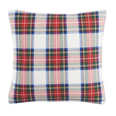 White Plaid Throw Pillow - Skyline Furniture | Target