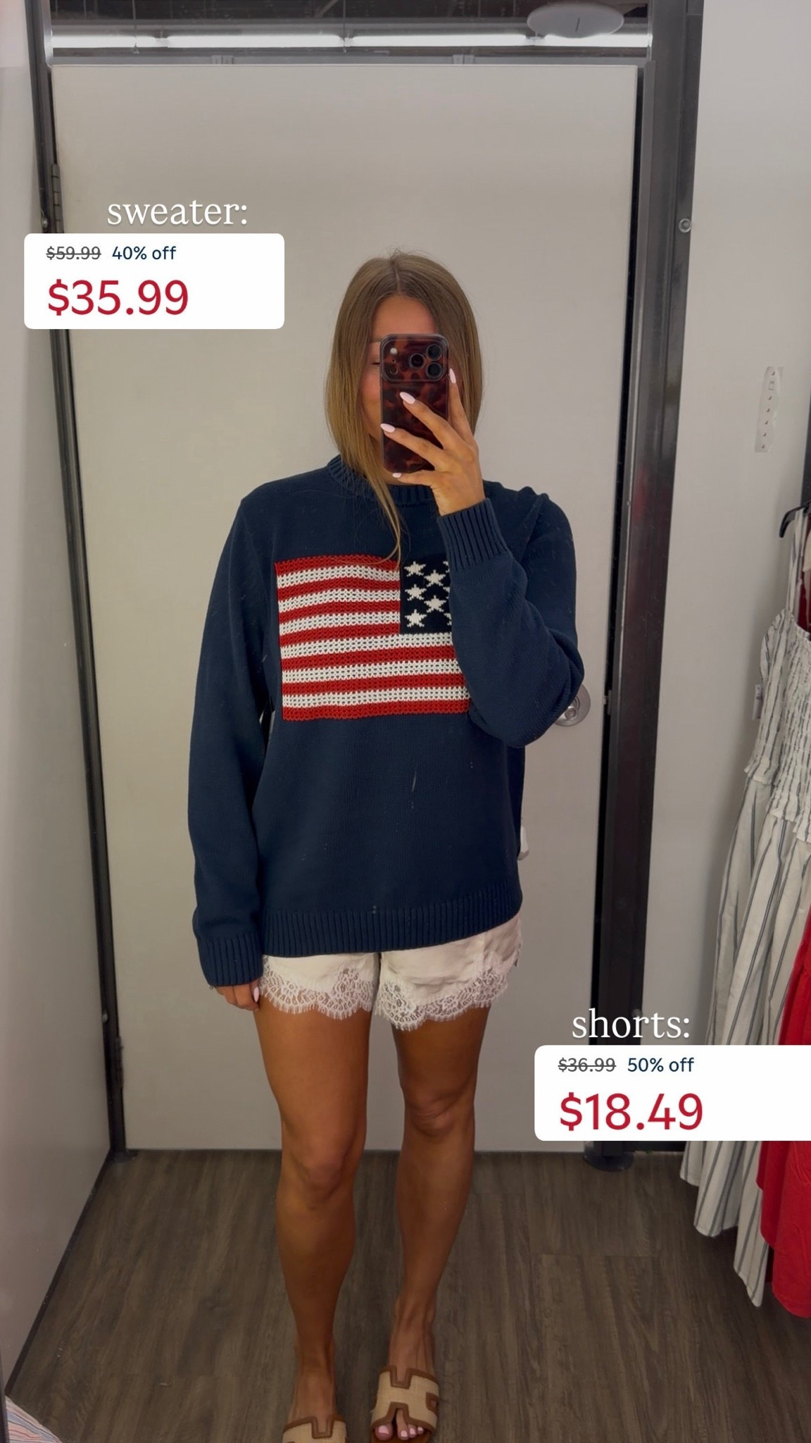 Old Navy Memorial Day sale finds! use code EXTRA for additional money off! wearing my true size in sweater and shorts

#LTKootd #LTKSeasonal #LTKSaleAlert