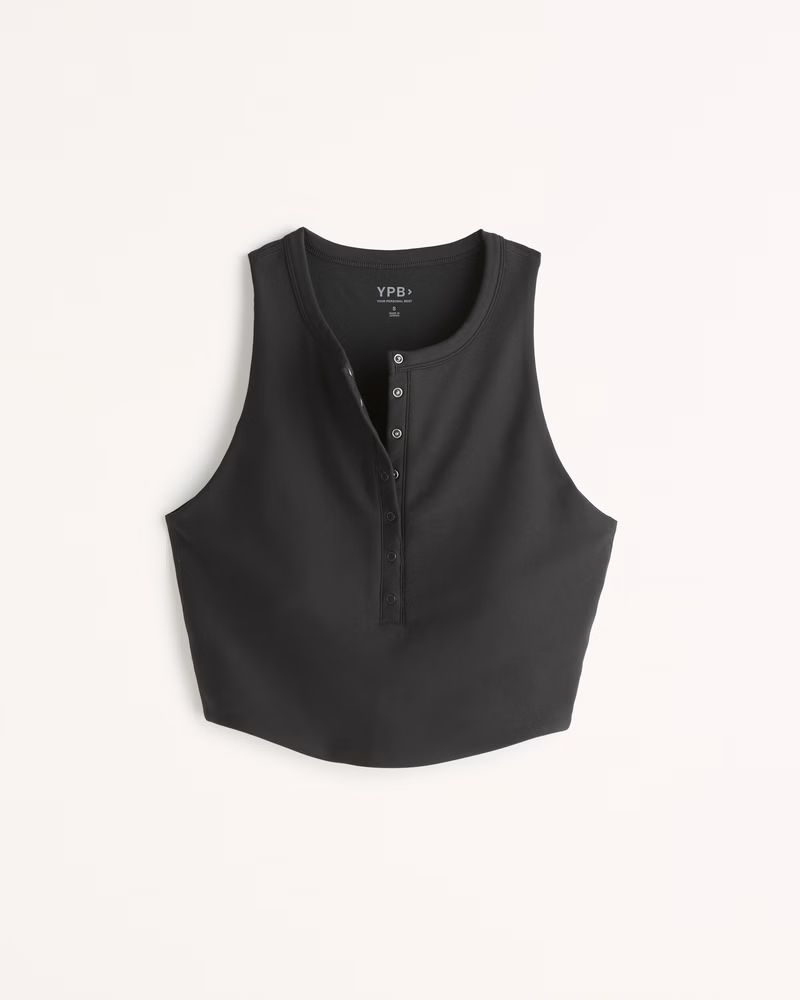 Women's YPB sculptLUX Curve Love Henley Slim Tank | Women's Active | Abercrombie.com | Abercrombie & Fitch (US)