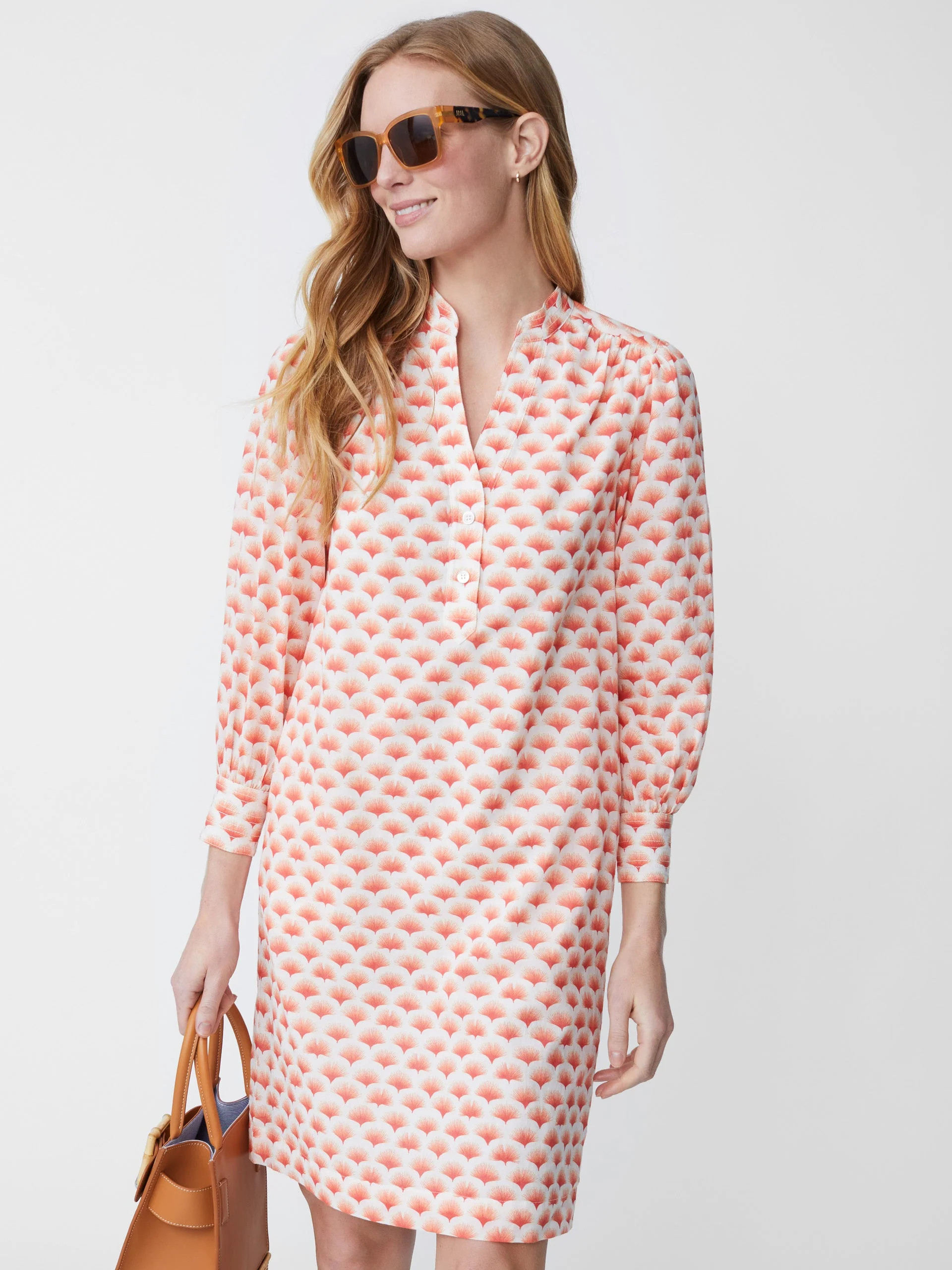 Hollins Dress in Gingko Mosaic | J.McLaughlin