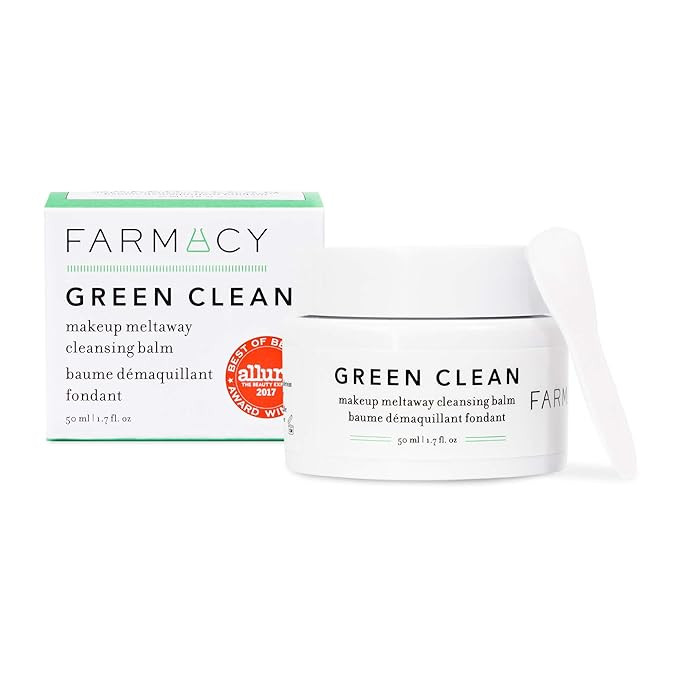 Farmacy Natural Makeup Remover - Green Clean Makeup Meltaway Cleansing Balm Cosmetic - Travel Siz... | Amazon (US)