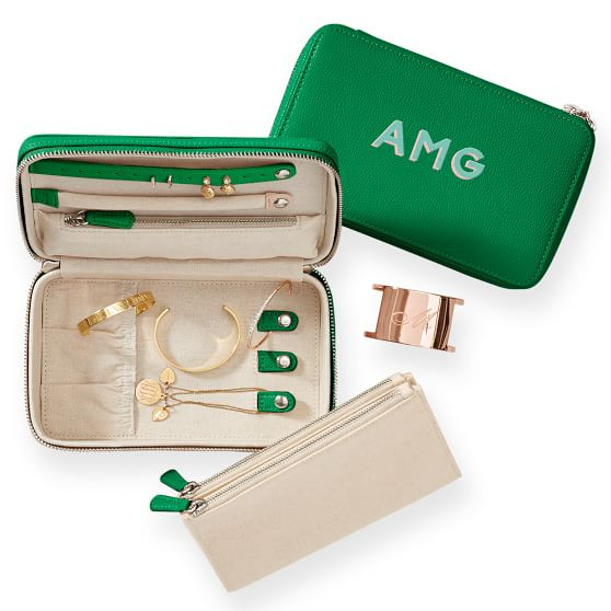 Medium Travel Jewelry Case, Printed | Mark and Graham