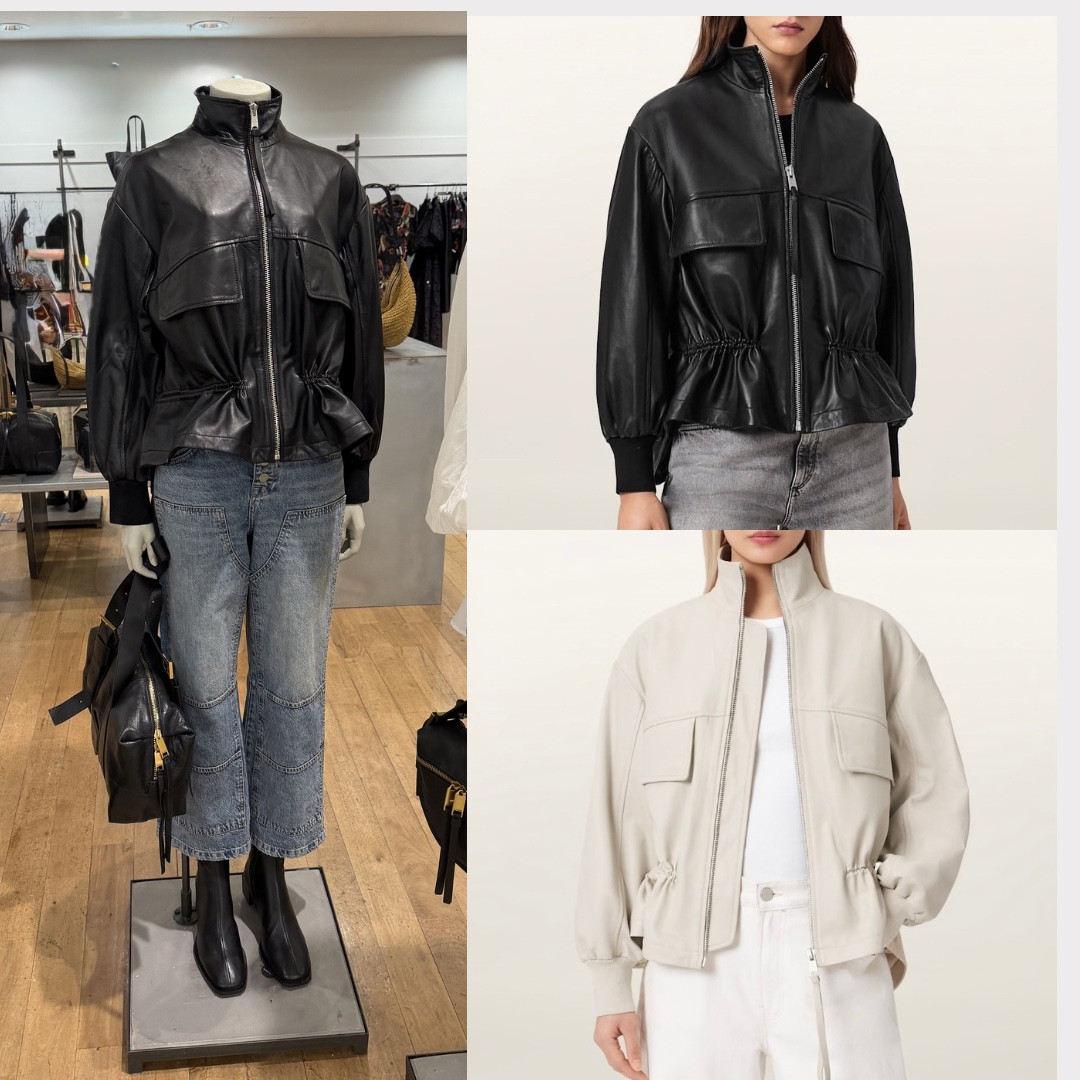 Love this leather jacket which comes in black or white 🖤🤍 #leatherjacket #funnelneckjacket #springoutfits 

#LTKluxury #LTKuk #LTKstyletip