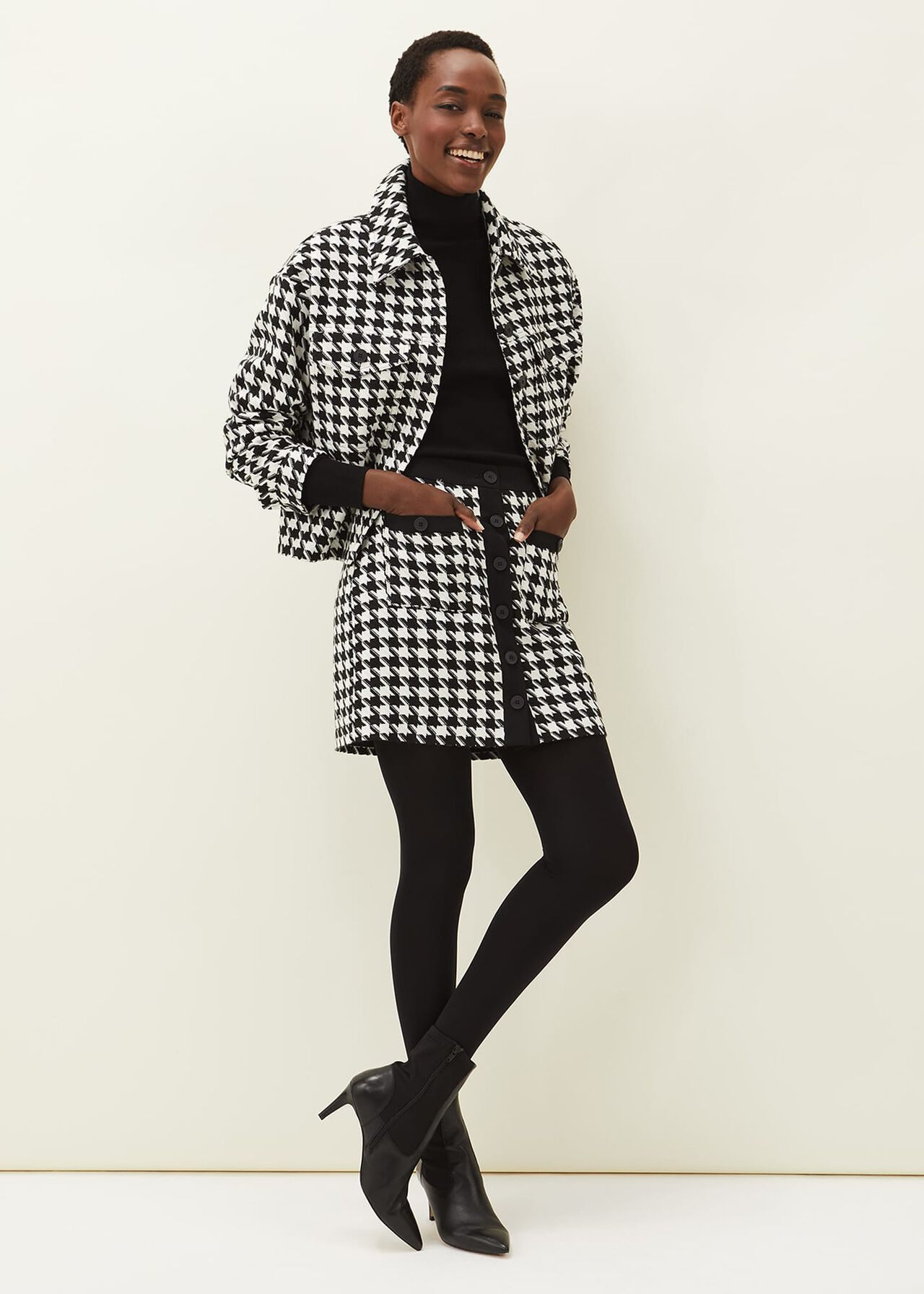 Brienna Dogtooth Jacket | Phase Eight (UK)