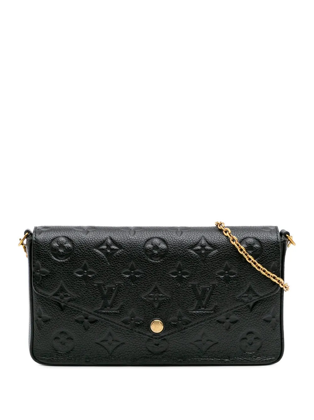 Louis Vuitton Pre-Owned 2017 Monogram Empreinte Pochette Felicie crossbody bag - Black | Farfetch Global