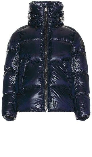 Crofton Puffer with Black Disc in Atlantic Navy | Revolve Clothing (Global)