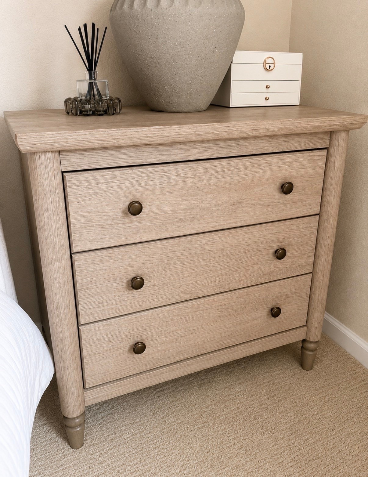 🚨 If you missed my favorite nightstand before, good news — it’s back in stock and shipping again! 🤎

And now there’s a brand NEW version available too. 🙌

These have been some of the most requested pieces in my bedroom because they have that designer-inspired look without the designer price tag.

✨ Under $200
✨ Beautiful wood finish and elevated details
✨ Available in both 2-drawer and NEW 3-drawer options
✨ Great for primary bedrooms, guest rooms, and smaller spaces
✨ Currently shipping

If you’ve been searching for a high-end look on a budget, these are definitely worth a look before they sell out again. 👏🤎

#LTKSaleAlert #LTKHome