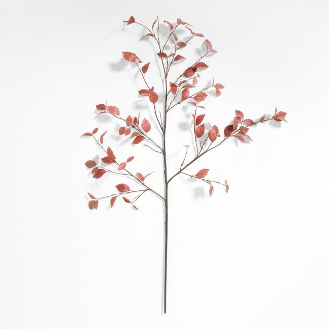 Faux Rust Leaf Branch 66 | Crate & Barrel