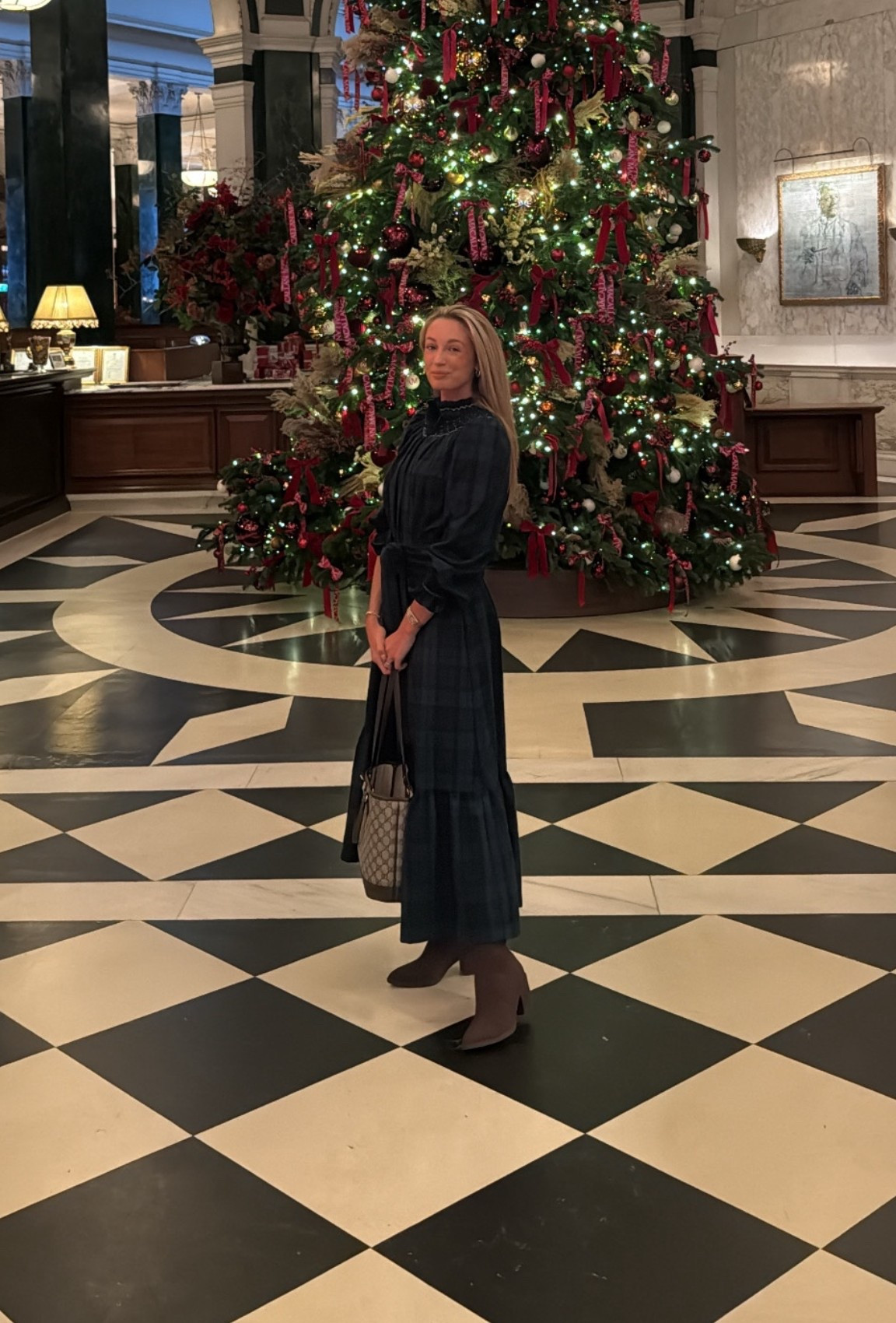 
The perfect black watch maxi dress for the festive season 🤍 Christmas Day dress, Ralph Lauren inspired outfit. 

#LTKdresses #LTKautumn #LTKwinter