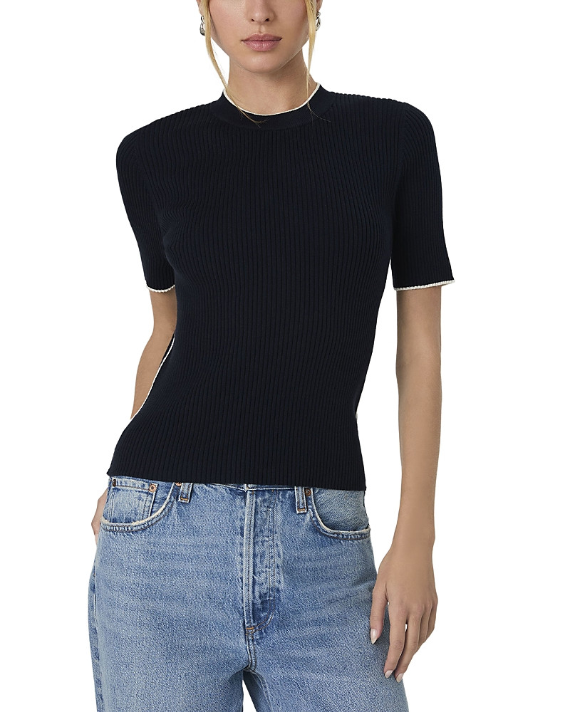 French Connection Mozza Short Sleeve Sweater | Bloomingdale's (US)