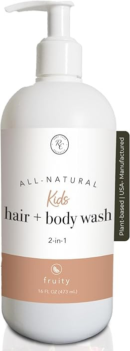 Rowe Casa Organics 2-in-1 Kids Hair & Body Wash with Therapeutic Essential Oils \u2013 Fruity Kid... | Amazon (US)