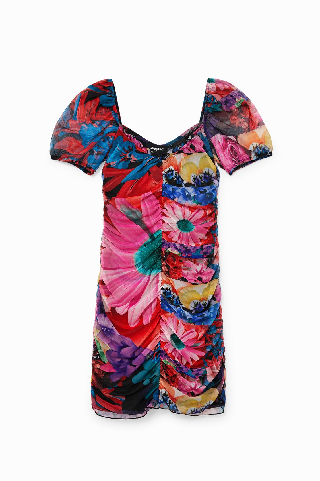 Floral ruched dress | Desigual (UK)