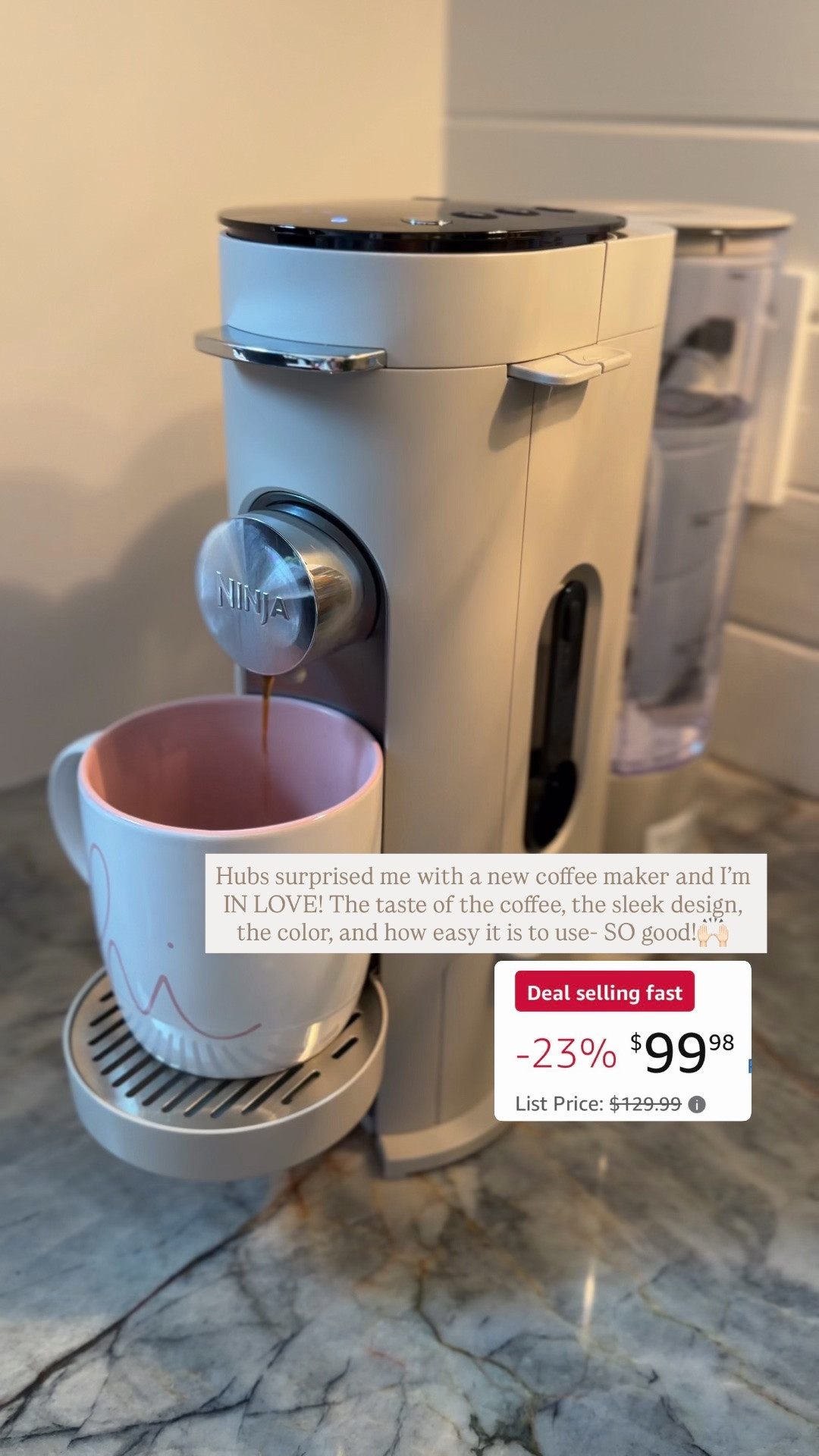 In love with my new Ninja coffee maker!! On sale today and under $100‼️ the coffee tastes amazing, so easy to use, and PRETTY 😍

#LTKSaleAlert #LTKHome #LTKdayinmylife