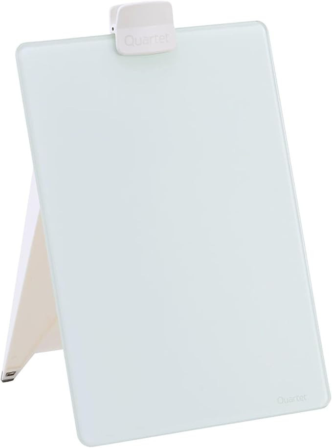 Quartet Glass Whiteboard Desktop Easel, 9" x 11", Dry Erase Surface, Clean Erase, Includes 1 Dry ... | Amazon (US)