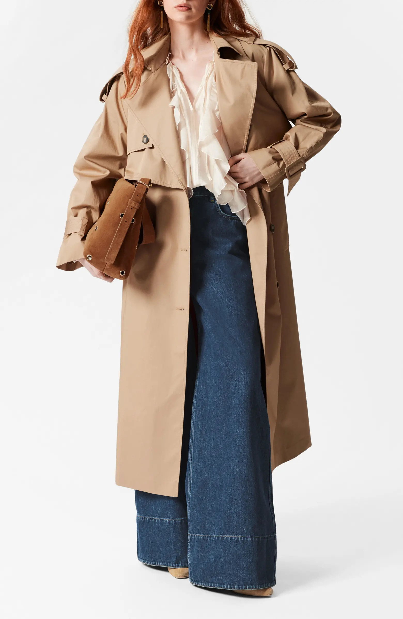 Belted Cotton Trench Coat | Nordstrom