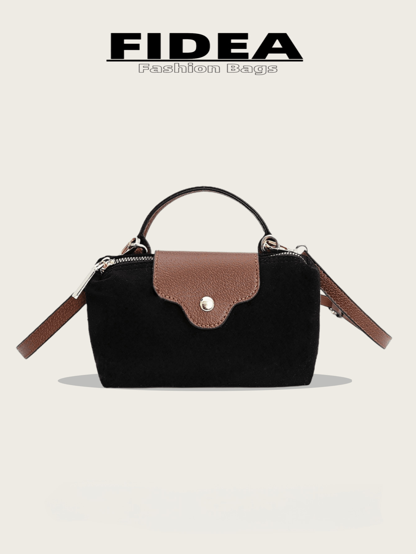 New Fashionable Solid Color Minimalist PU Bucket Bag, Elegant High-End Handbag, Suitable For Work... | SHEIN