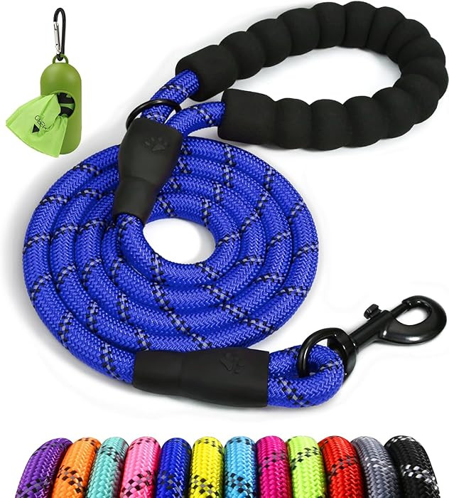 Taglory Rope Dog Leash 6 FT with Comfortable Padded Handle, Highly Reflective Threads Leash for M... | Amazon (US)
