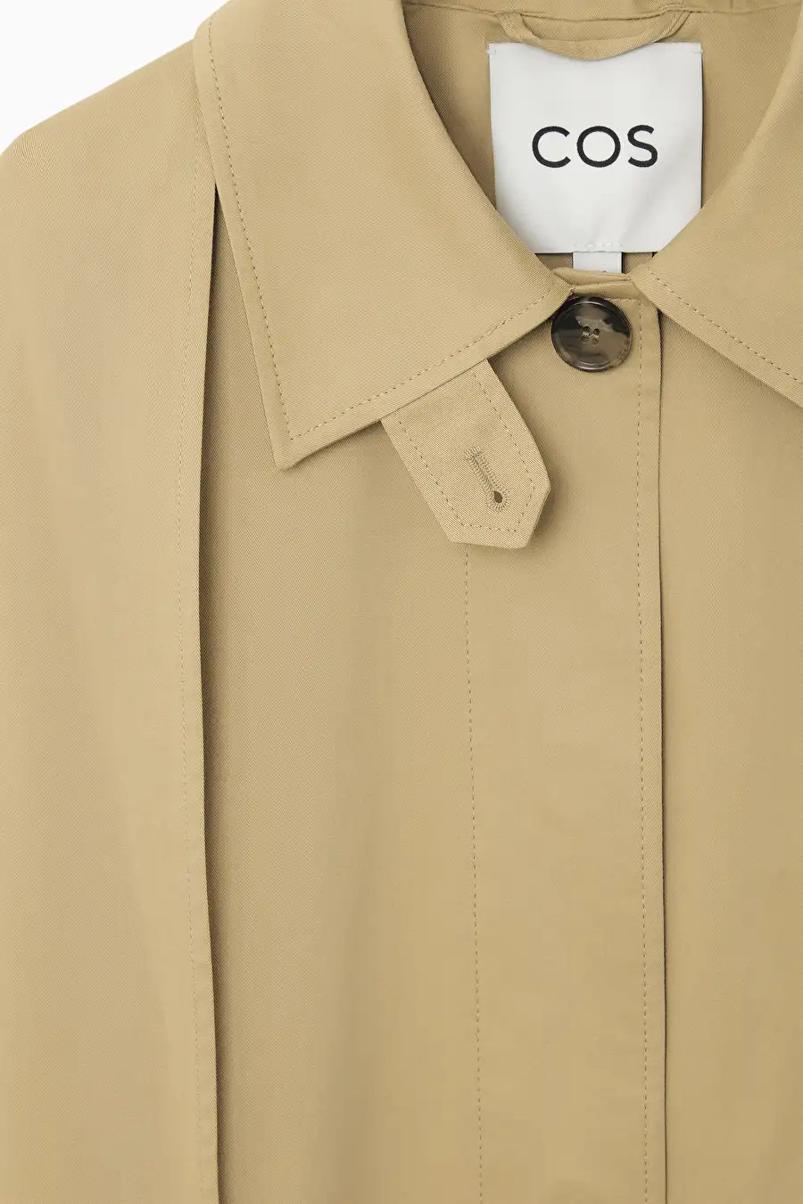 OVERSIZED SCARF-DETAIL TRENCH COAT - BEIGE - COS | COS UK